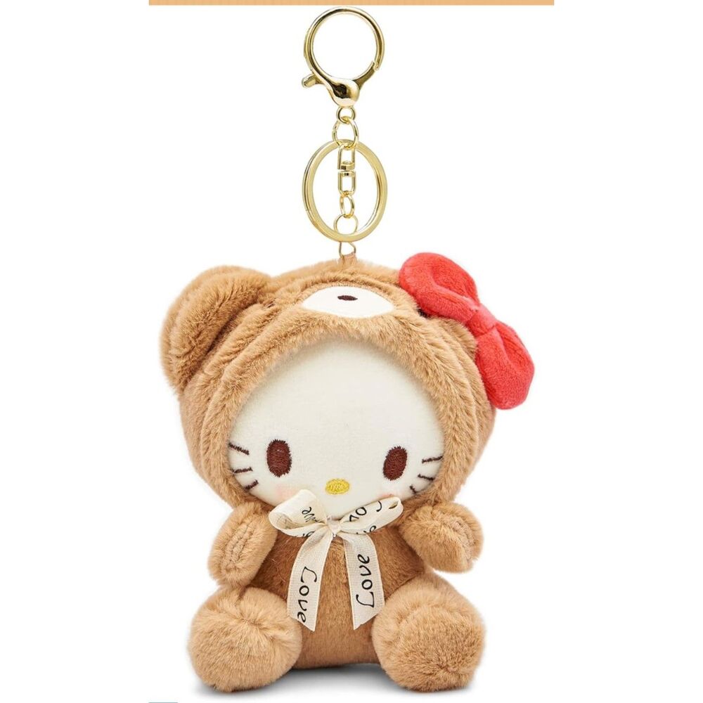 Hello Kitty Plush Keychain for Women Girls 5" Decorative Sanrio